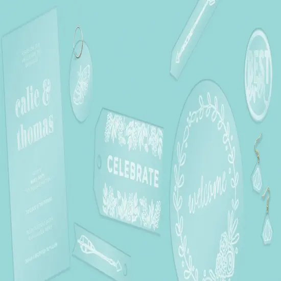 We R Etch Quill Plastic Sheets 8"X8" 6/Pkg {6}