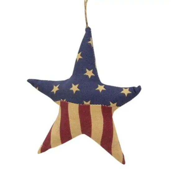 Red and Blue Americana Patriotic Ornament for Holiday and Seasonal Decor Heart {5}