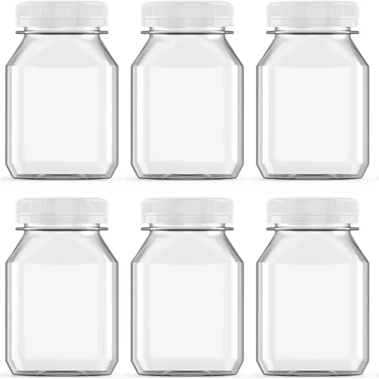 6 Pcs 6 Ounce Juice Bottles Plastic Bottles {1}