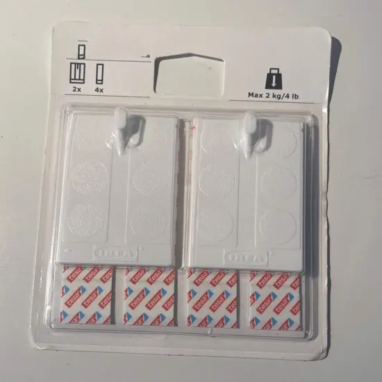 White Adhesive Hook for Frames &ndash; No Drilling Needed for Easy Picture Hanging {3}