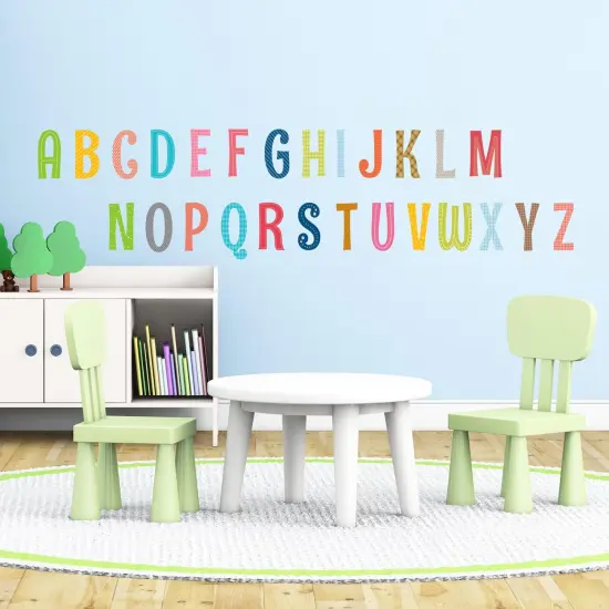 Uppercase Alphabet ABC Letter Kids Wall Stickers {4}