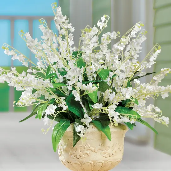 Collections Etc Lily of the Valley Bushes - Set of 3 {1}