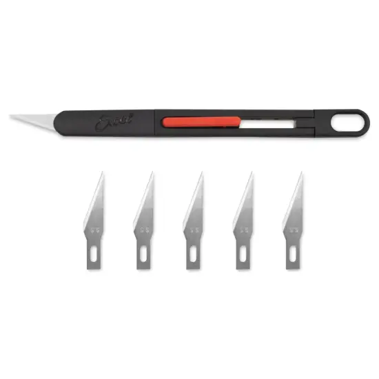 Excel Blades K80 Retractable Craft Knife - With 5 #21 Blades {1}