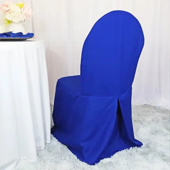 Royal Blue Chair Cover Polyester Banquet Event Decor {2}