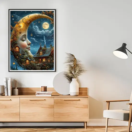 Moon Diamond Painting Kits for Adults Beginners {4}