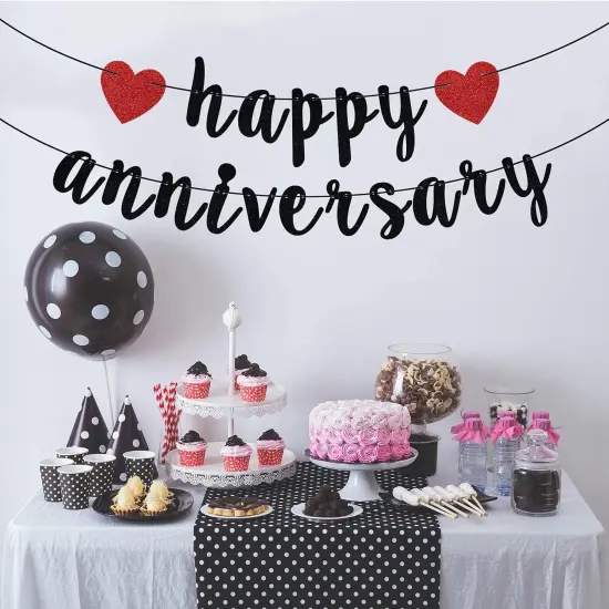 Happy Anniversary Banner Party Decorations {2}