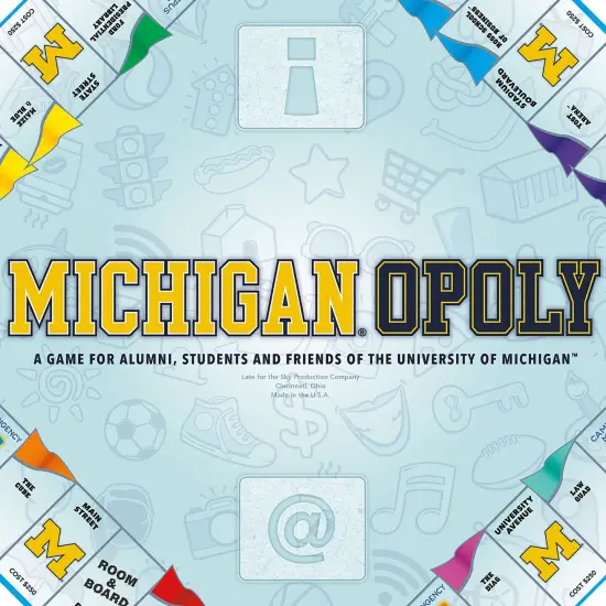 Late For The Sky: Michigan-Opoly - University of Michigan Themed Family Board Game, Opoly-Style, Traditional Play Or 1 Hr Version, Age 8+, 2-5 Players {7}