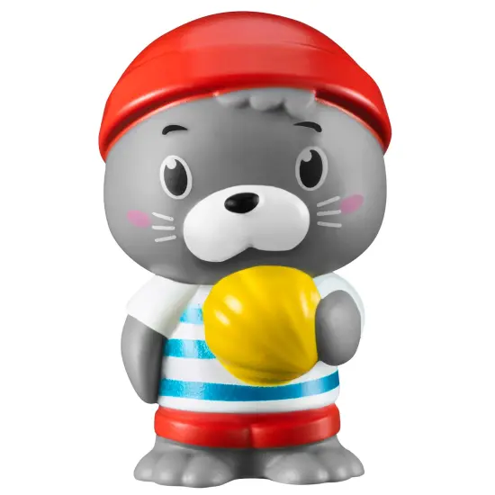 Timber Tots: The Nesting Boats - 3-In-1 Transforming Playset, Seal Animal Figurine, Play Fish, Pop-Up Feature, Stacking Water Toy, Kids-Toddlers 18Mo+ {7}