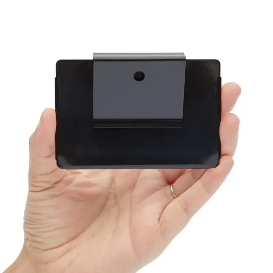 Talented Kitchen 18 Pack Black Label Holders - Removable Metal Bin Clips for Pantry Baskets and Storage Bins (3.5x2.5 In) {7}