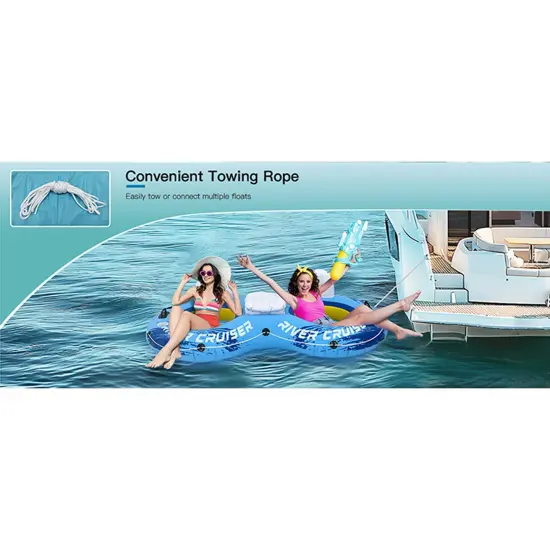 Fun and Functional Inflatable Pool Float for All Ages | Blue {5}