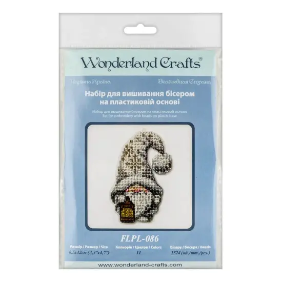 Set for embroidery with beads on a plastic base FLPL-086 {3}