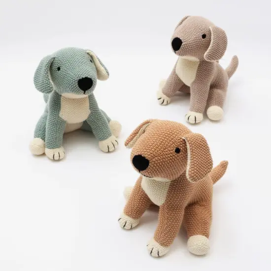 100% Handmade Cotton knitted Soft Duke Plush Toy/Soft toys almond peech {4}