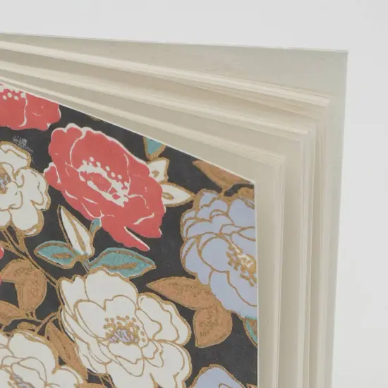 Flower Printed Handmade Paper Notebook - Pack of 6, 4 X 6 Inch {2}