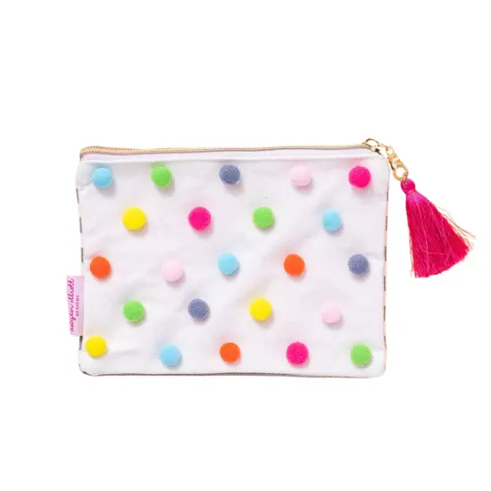 RAINBOW POM POM POUCH {1}