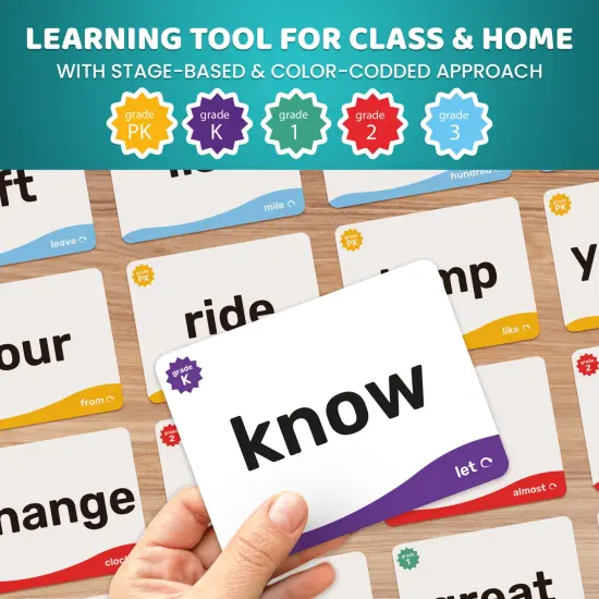 520 Sight Words Flash Cards Classic for Kids {6}