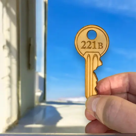 Ornament - 221b - Raw Wood 1x3in {6}