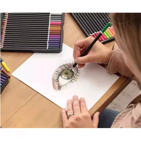 Kitcheniva 72 Pack Premier Colored Pencils Drawing Art Tools Kit {3}