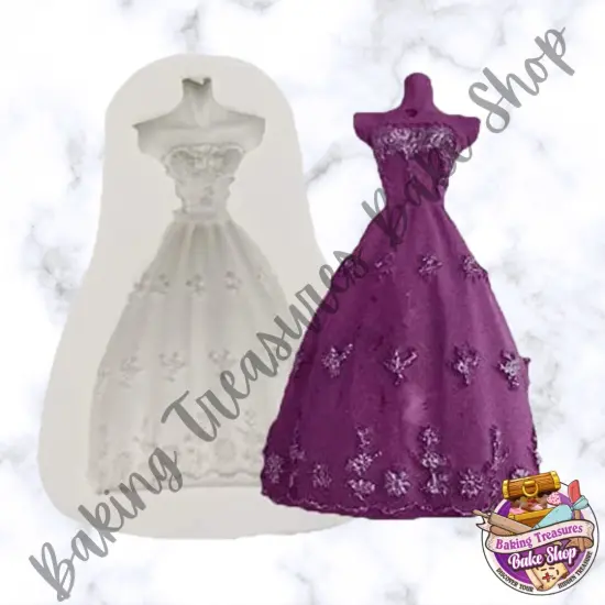 Mannequin dress flower silicone mold {2}