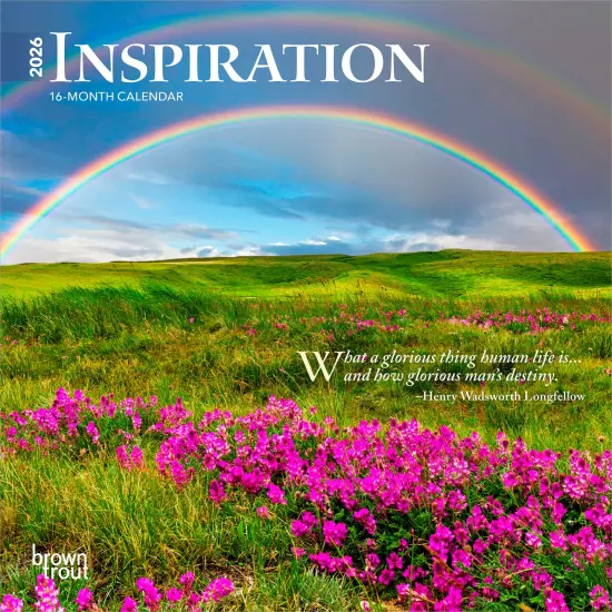 Inspiration | 2026 7 x 14 Inch (Hanging) Monthly Mini Wall Calendar {1}