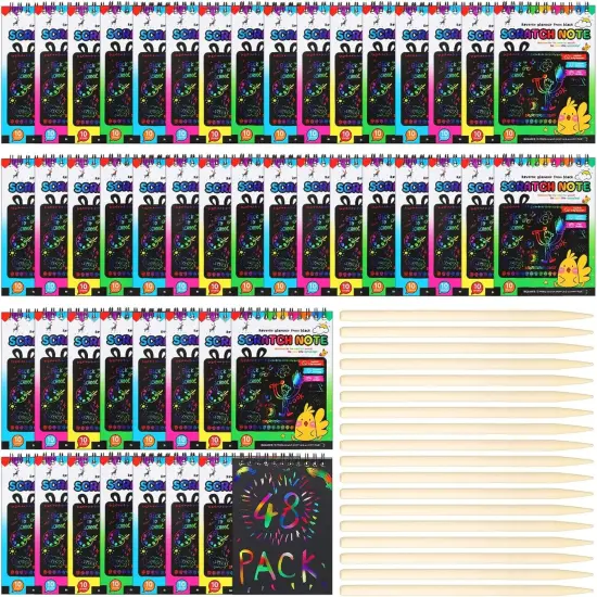 48 Pcs Scratch Note Pads {1}