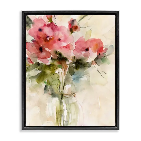 Stupell Industries Abstract Blended Pink Bouquet Floating Frame, design by Carol Robinson {1}