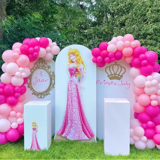 60Pcs 12Inch Pink Balloons Metallic Hot Pink (Pink) {4}