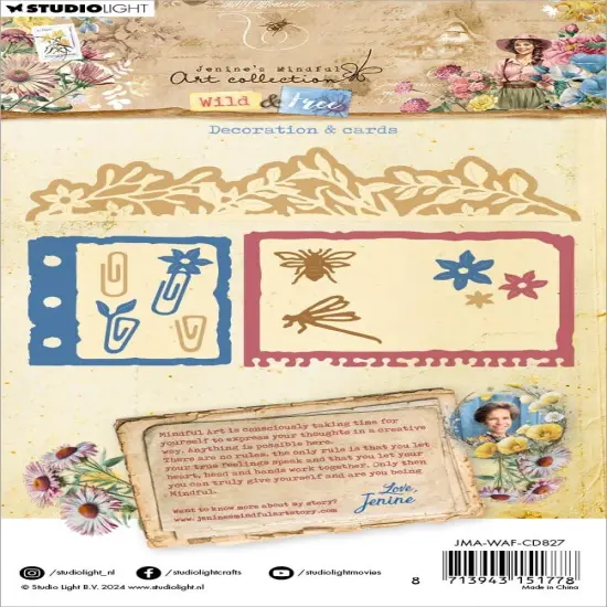Studio Light Jenine's Mindful Art Wild & Free Cutting Die-Nr. 827, Decoration & Cards {3}