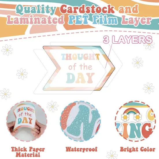 Groovy Alphabet Affirmations Bulletin Board {3}