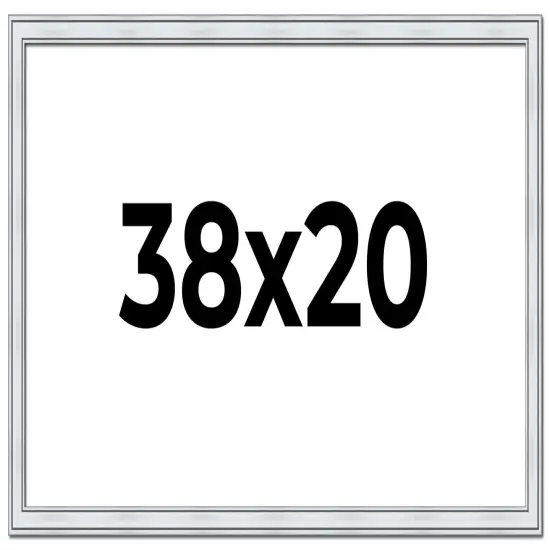 Classic Silver Picture Frame - UV Acrylic, Backing Board, Hanging Hardware Included {1}