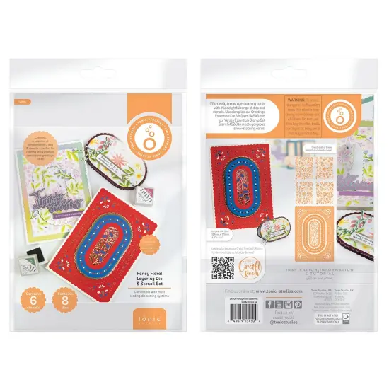 Tonic Die And Stencil Set-Fancy Floral Layering {3}