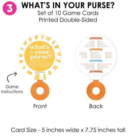 Big Dot of Happiness Here Comes The Son Baby Shower Game Bundle Pack, 4 Activities - Who Knows Mommy Best, Mommy or Daddy Quiz,&nbsp;What's in Your Purse and Oh Baby {7}