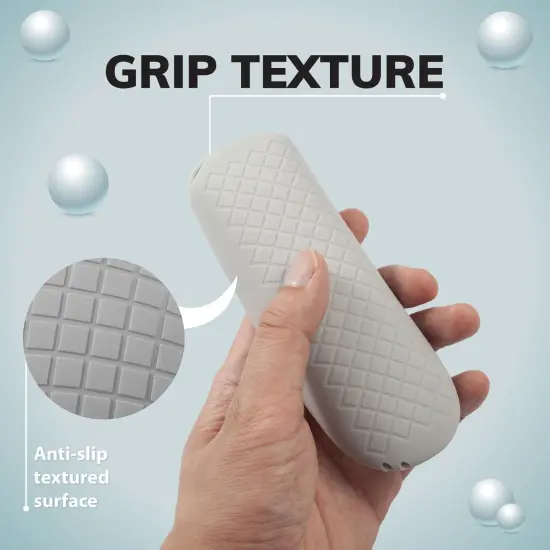 Insten Case For PS5 Media Remote Cover, Protective Silicone Skin Sleeve, Anti-Shock, Washable, Full Protection, Gray Grey {3}