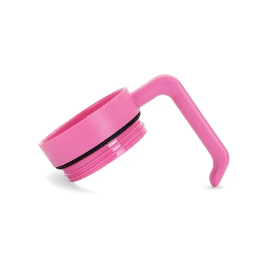 MakerFlo Tumbler Handle for 30oz & 40oz Tumblers &ndash; Twist-On, Twist-Off Craft Accessory, Ergonomic Grip, Leak-Proof Lid, Ideal for Craft and Personalization - Epoxy Pink {2}