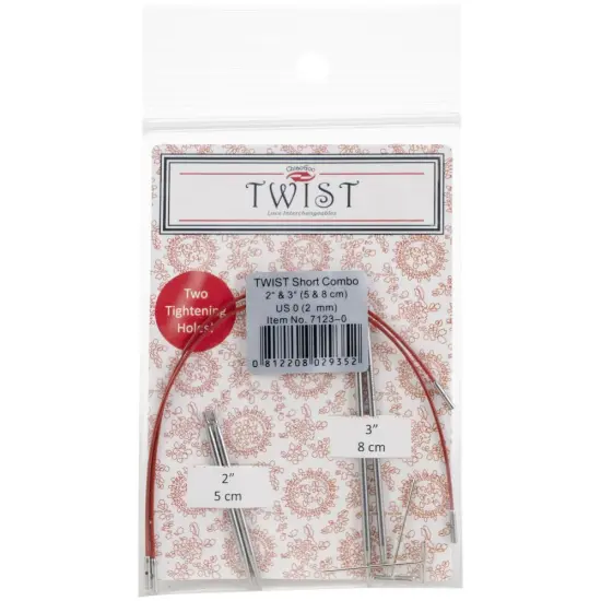 ChiaoGoo TWIST Short Combo Set 2" & 3" - US 0 (2mm) {1}