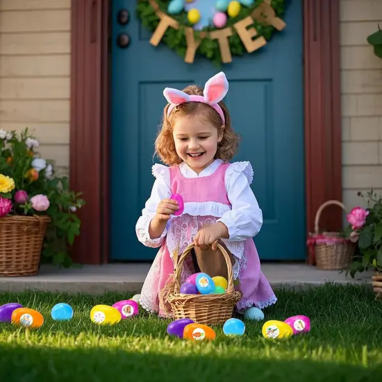 Prefilled Easter Eggs with Finger Lights Toys , 32 Pack Small Toys for Easter Egg Fillers {4}