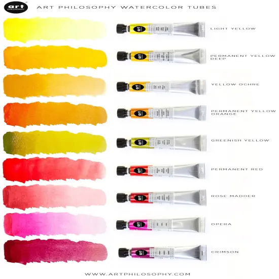 Art Philosophy&reg; Artist Grade Watercolor Tubes - Yellow Ochre - 15 ml - series #1 {4}