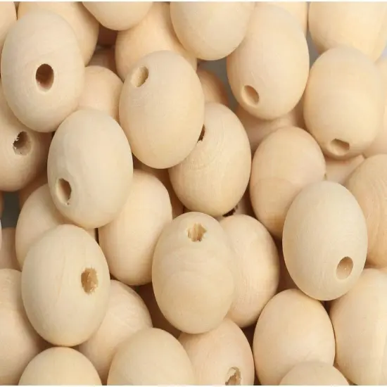 3/4"Wooden Round Beads 100pcs Unfinished Natural Loose Beads Spacer Beading Supplies Jewelry Findings Charms {1}