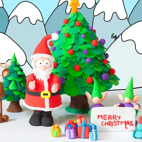 Air Dry Clay, 24 Colors Modeling Clay Kit with 3 Sculpting Tools, Magic Foam Clay for Kids and Adults, DIY Molding Clay Gift for Boys and Girls {2}