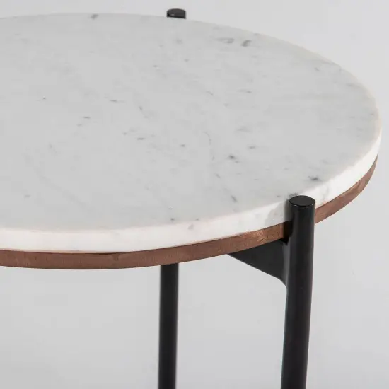 Modern Coffee Table with Wood Top and Metal Frame &ndash; Stylish Living Room Accent {4}