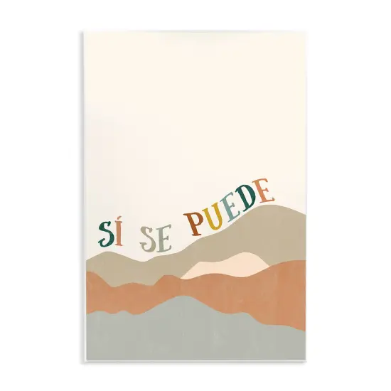 Stupell Industries S&iacute; Se Puede Monta&ntilde;as Wall Plaque Art {1}