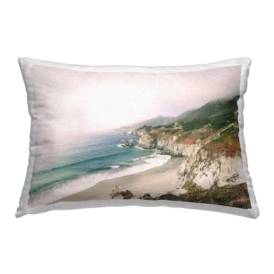 Big Sur Coast View Outdoor Printed Pillow Design by Sisi and Seb, 14 x 7 x 20 {1}