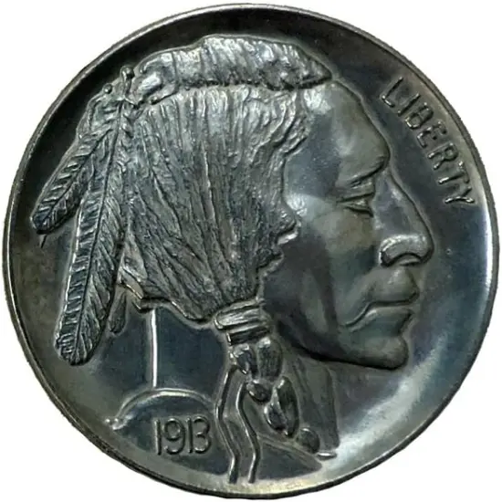 Jumbo 3" Indian Head Buffalo Nickel Fake Play Coin {1}