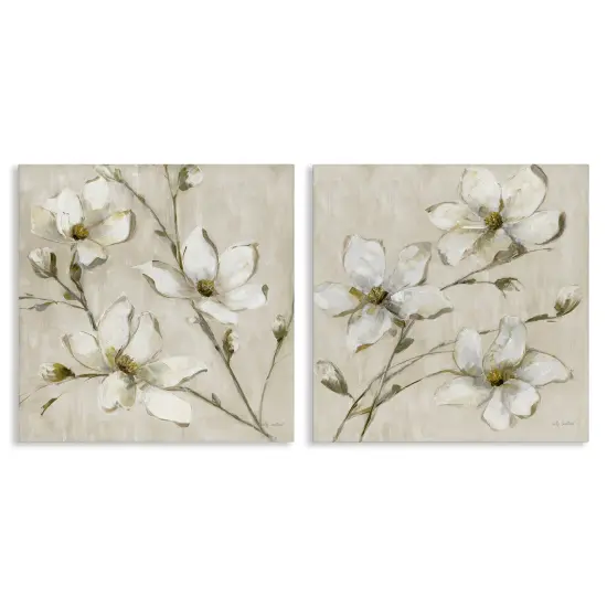 Stupell Industries Outstretched Dogwood Branches 2pc Canvas Set Design by Sally Swatland {1}