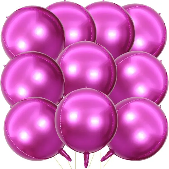 10 Pcs 22 Inch Hot Pink Mylar Balloons(Hot Pink) {1}