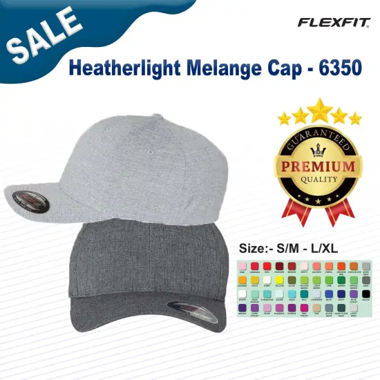 Flexfit&reg; Heatherlight Melange Cap Dark Grey {3}