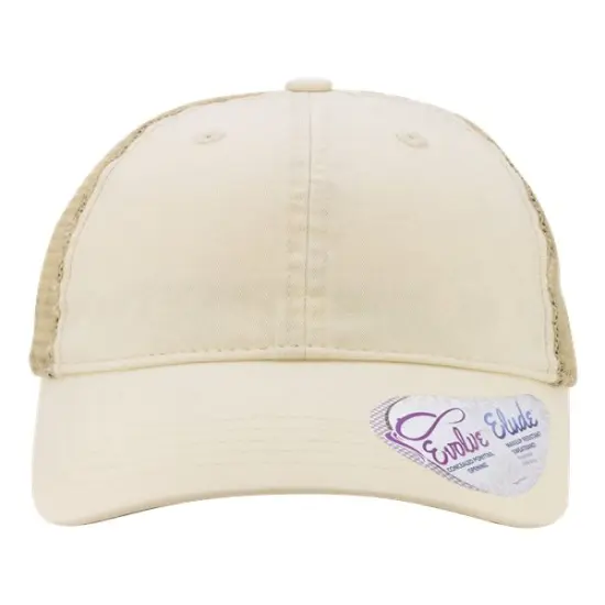 Infinity Her&reg; Women's Washed Mesh Back Cap Vanilla/Longho/Khaki {1}