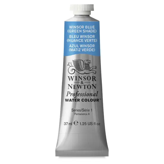 Winsor & Newton Professional Watercolor - Winsor Blue (Green Shade), 37 ml Tube {2}