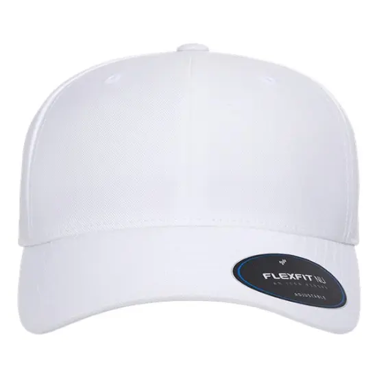 Flexfit&reg; NU Adjustable Cap White {1}