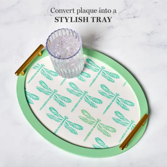 Martha Stewart&trade; 10" x 14" Hardwood Oval Plaques - 2 pc. - 68535 {6}