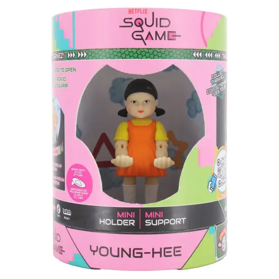 Exquisite Gaming: Cable Guys Holdems: Squid Games: Young-Hee Girl - Earbud & Phone Holder, 4.5" Mini Collectible With a Twist, Series Licensed Figure {4}